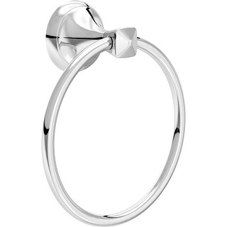 Signature Hardware Vilamonte 6-5/8" Wall Mounted Towel Ring - Chrome Finish - View #11