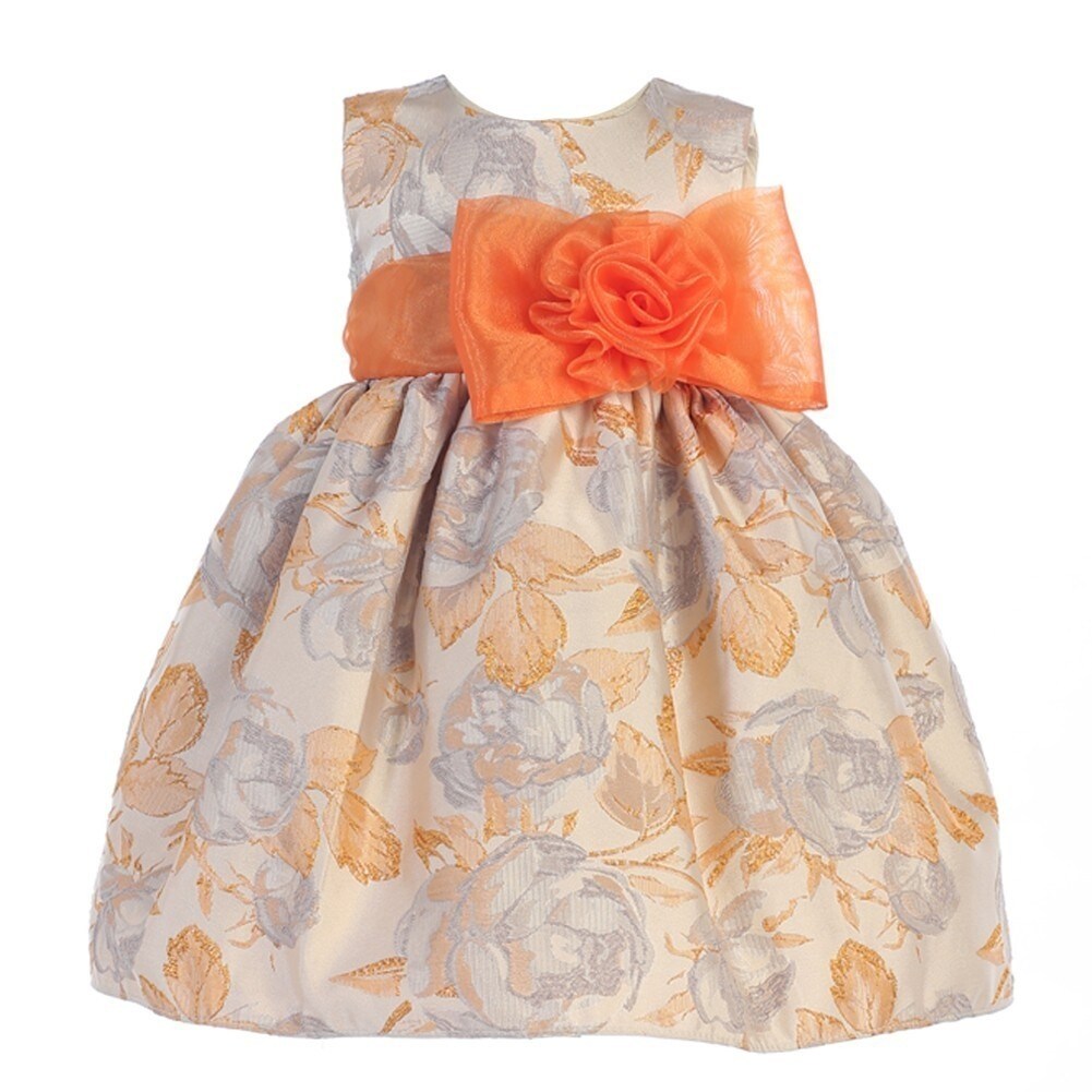 orange easter dress
