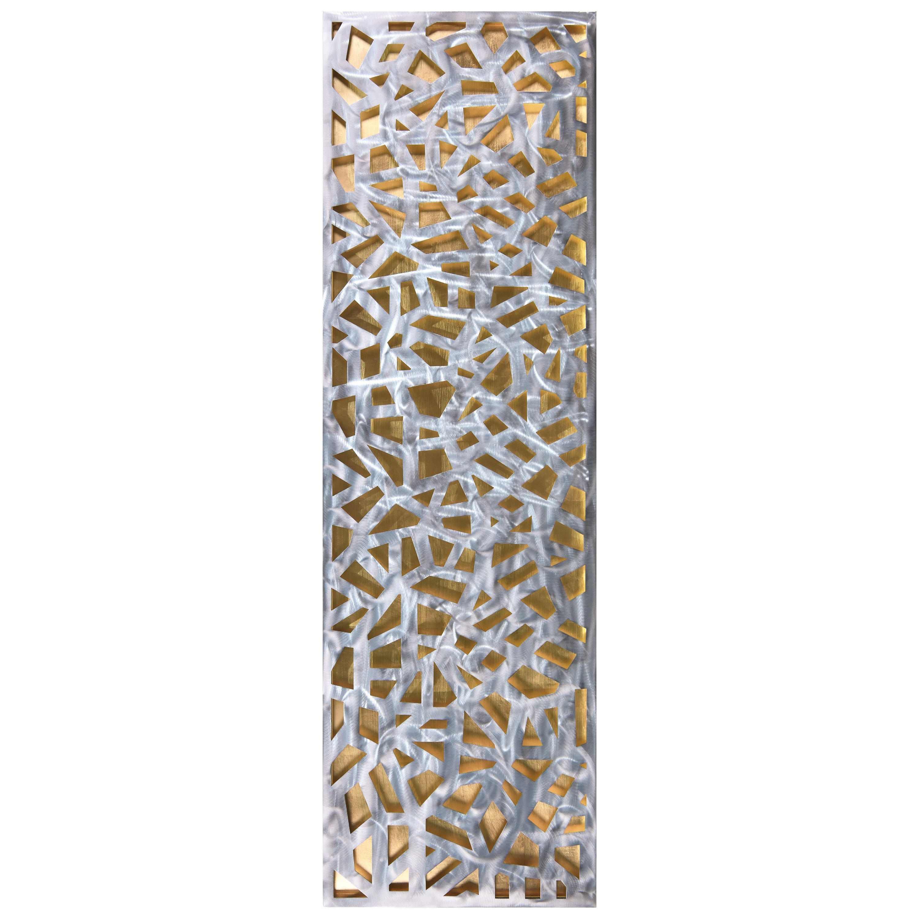 Polished Steel Abstract Wall Art Sculpture Modern Design Metal Decor-image