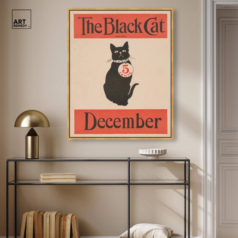 The Black Cat December 1890 Canvas by Art Remedy