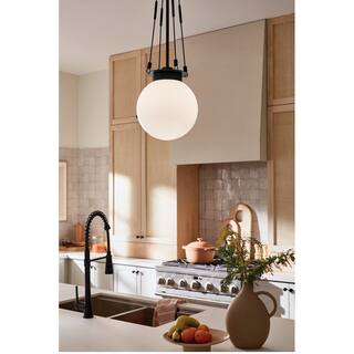 Kichler Lighting Albers 10.5 In. 1-Light Black Pendant Light