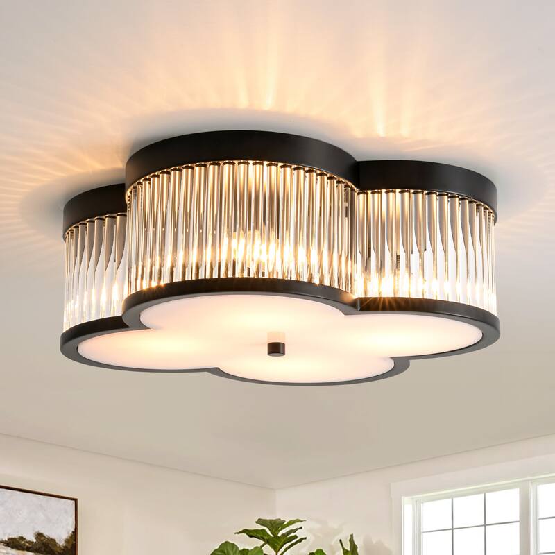 15.7" 4 - Light Modern Flush Mount Ceiling Light for Bedroom - 4 Light