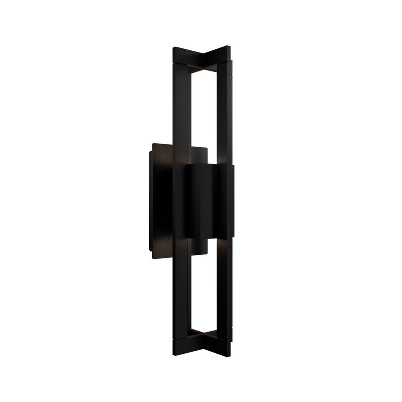 Gander 20in LED Outdoor Wall Light Selectable CCT 2700-3000-3500-4000K set to 2700K in Black - Black-4000K - 20-inch