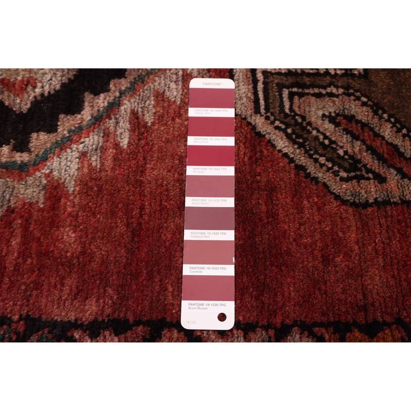 ECARPETGALLERY Hand-knotted Konya Anatolian Dark Red Wool Rug - 3'8 x 10'5