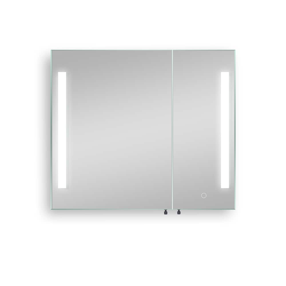 30'' x 26'' Surface or Recessed Mount Medicine Cabinet with Mirror LED