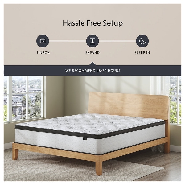 Chime 12-inch Hybrid Mattress in a Box - On Sale - Bed Bath