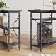 preview thumbnail 86 of 113, Small L Shaped Desk with Storage Shelves Corner Computer Desk