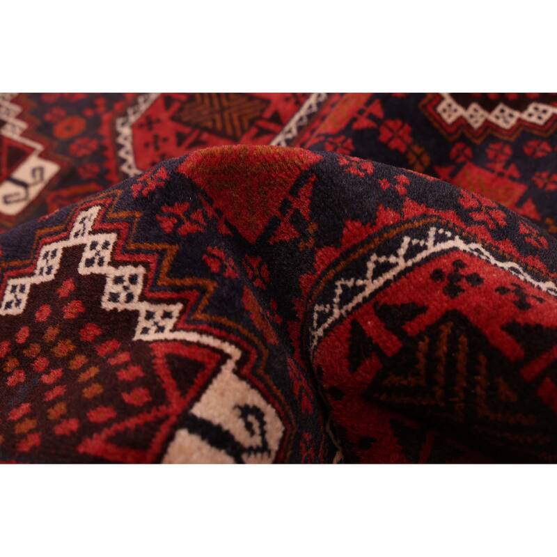 ECARPETGALLERY Hand-knotted Teimani Dark Navy Wool Rug - 3'5 x 9'1