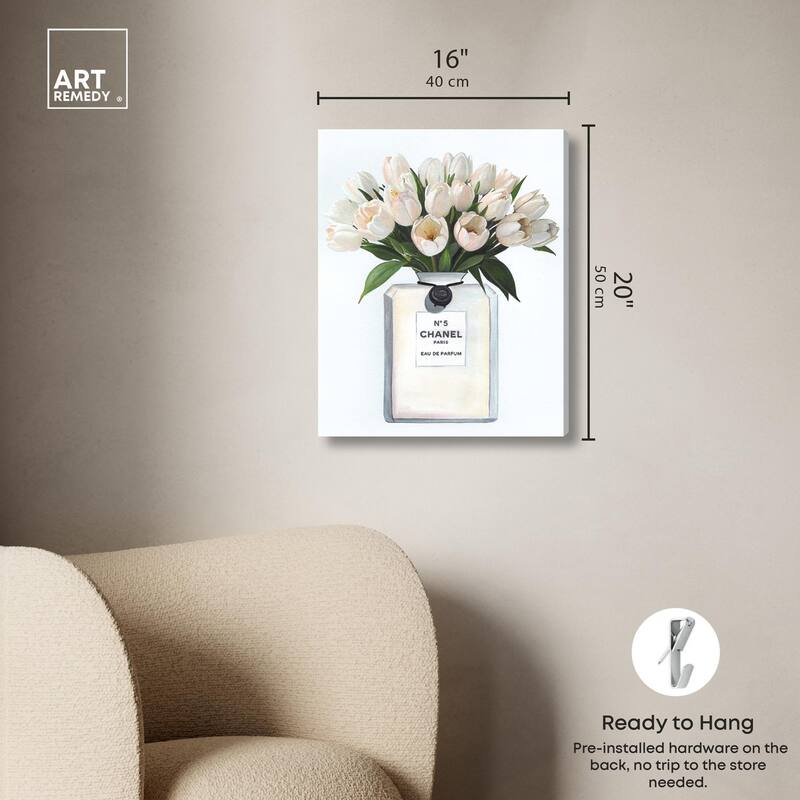 Doll Memories - Floral Happiness Canvas by Art Remedy, Gallery Wrapped