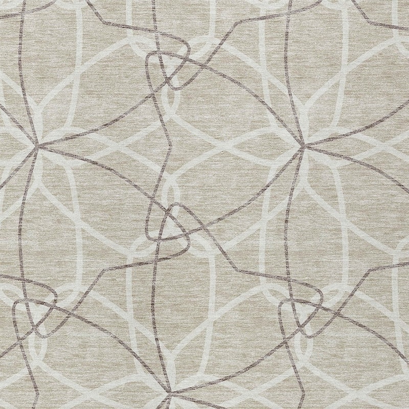HomeRoots Geometric Modern Rectangle Outdoor Rug