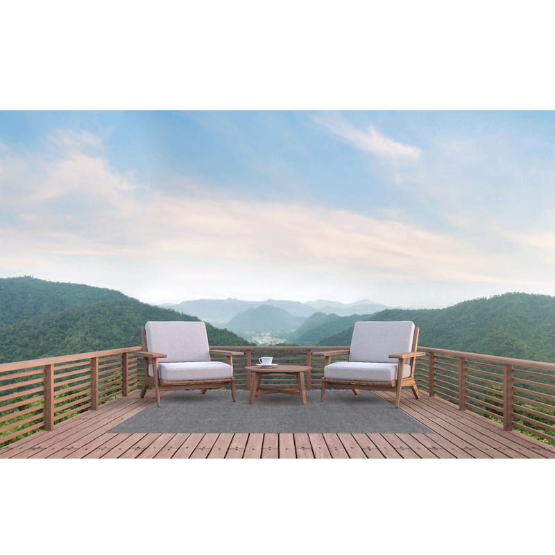 Foss Floors 6X8 Rib Indoor/Outdoor Area Rug