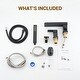 preview thumbnail 24 of 23, Bathtub Filler Faucet with Sprayer, Double-Handle Deck-Mount Roman Tub Faucet with Handshower, Pressure Balanced Valve Included