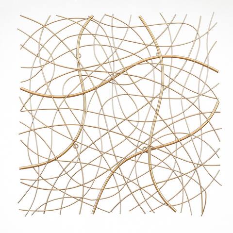Gold Abstract Metal Modern Wall Art Decoration