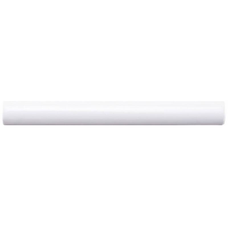 The Tile Life Fresno 0.625x6 White Ceramic Pencil Wall Tile - 0.625 x 6 - 1 Piece