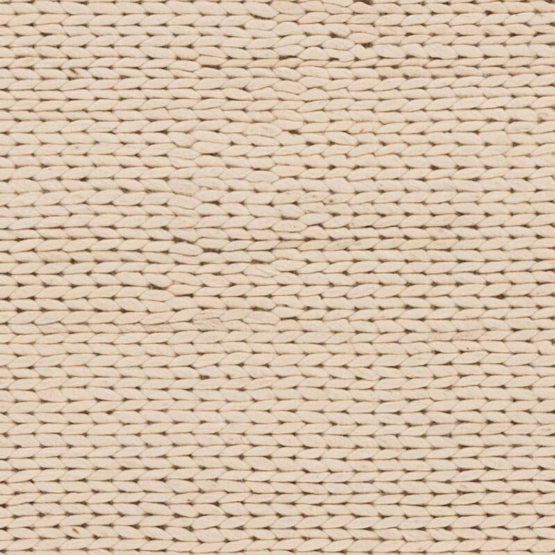 Hand Woven Yale Contemporary Solid Braided New Zealand Wool Area Rug