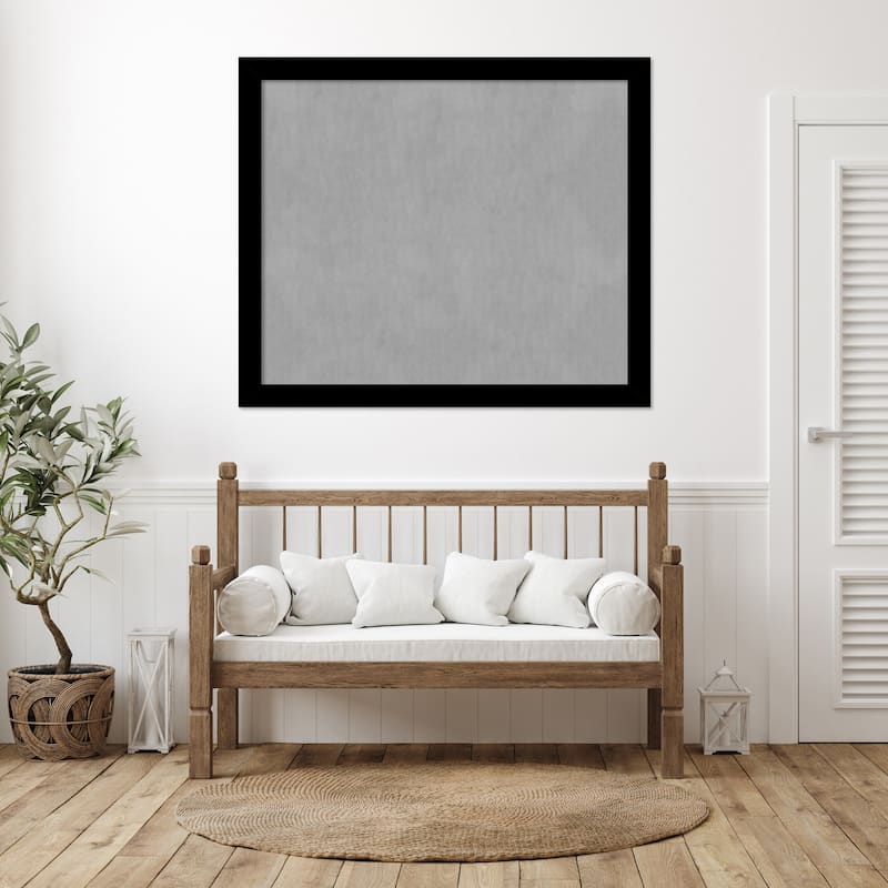 Amanti Art Basic Black Framed Magnetic Board
