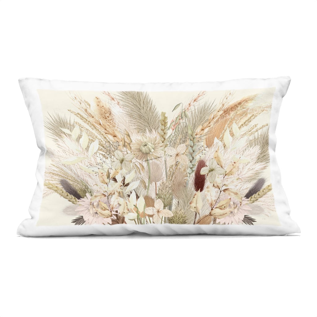 Stupell Natural Wheat & Country Herbs Decorative Printed Throw Pillow Design by Val Rhodes