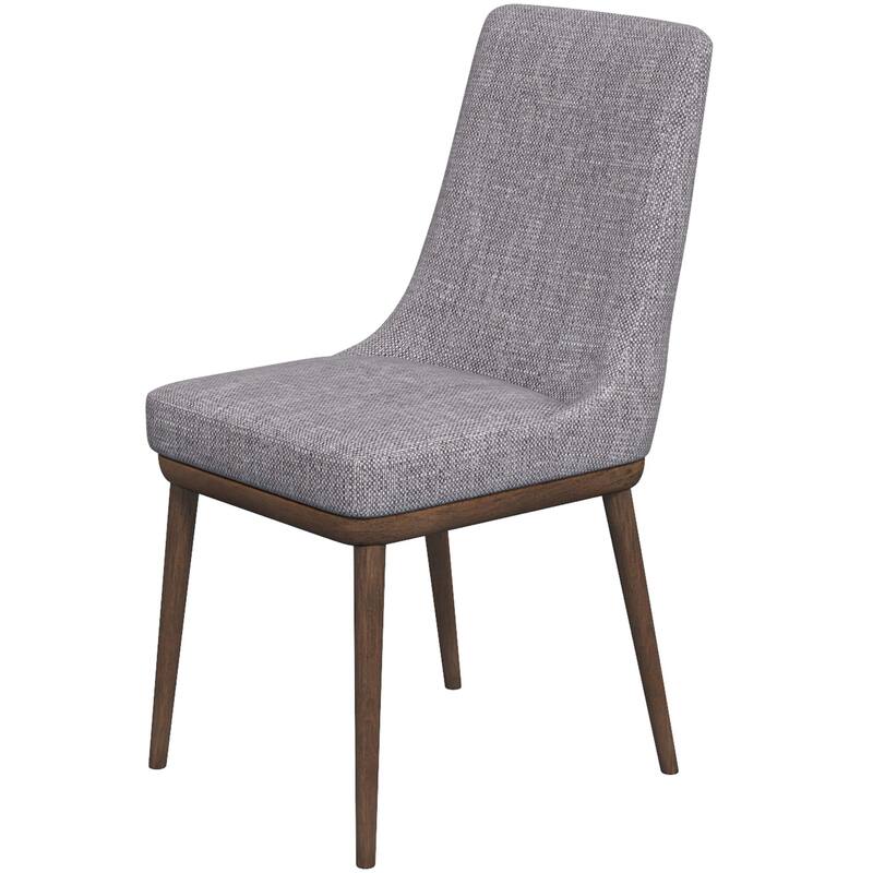 GDFStudio - Kate Modern Mid-Century Dining Chair with Curved Backrest & Upholstered Seat, Set of 2 - 24"