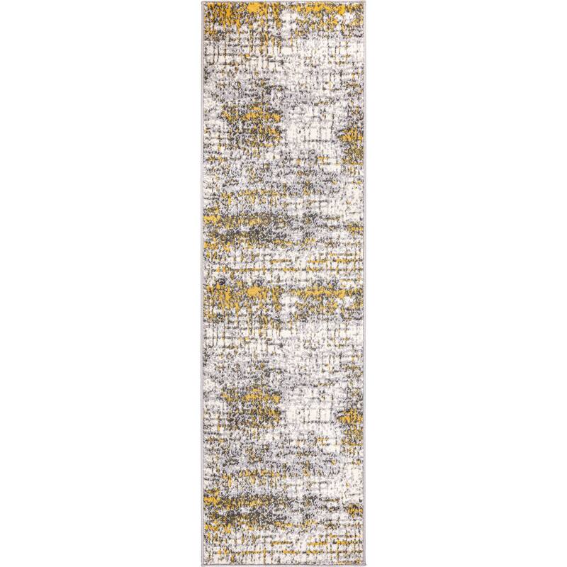 World Rug Gallery Distressed Abstract Modern Area Rug