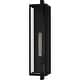 preview thumbnail 1 of 3, Matte Black Outdoor Wall Lantern from the Dale Collection Black