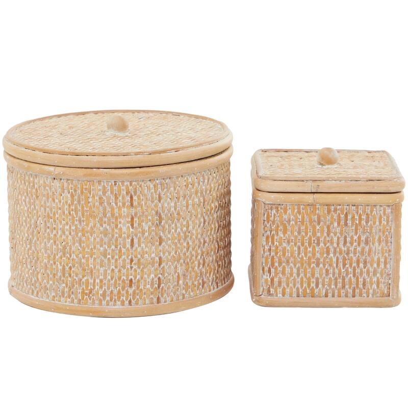 Rattan Storage Box (Set of 2)