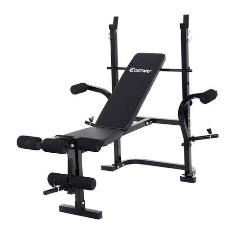 Goplus Adjustable Weight Lifting Multi-function Bench Fitness Exercise Strength Workout