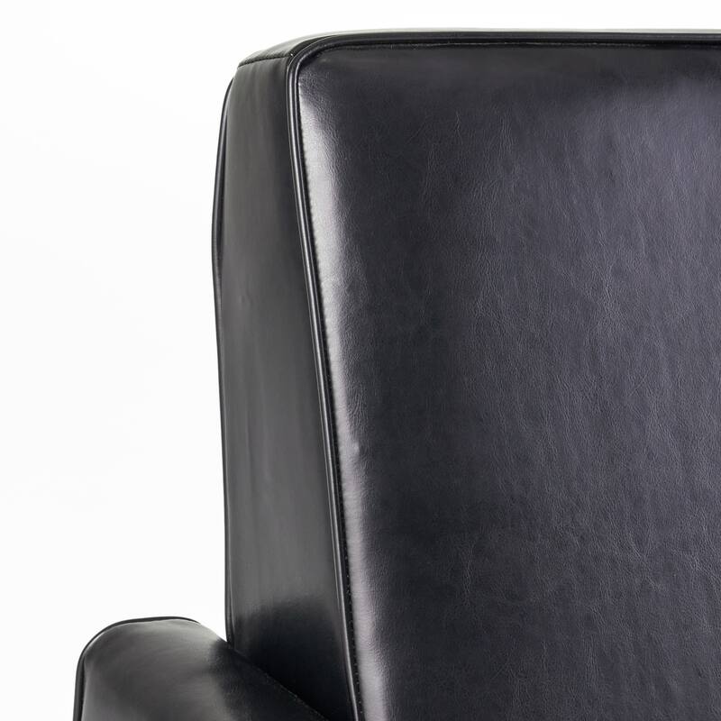 Pushback Recliner Chair, Fax Leather Armchair Push Back Accent Chair for Living Room, Home Theater Single Sofa Club Chair