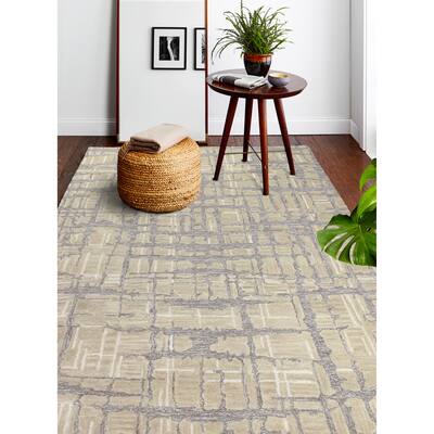 Bashian Noor Taupe Transitional Area Rug