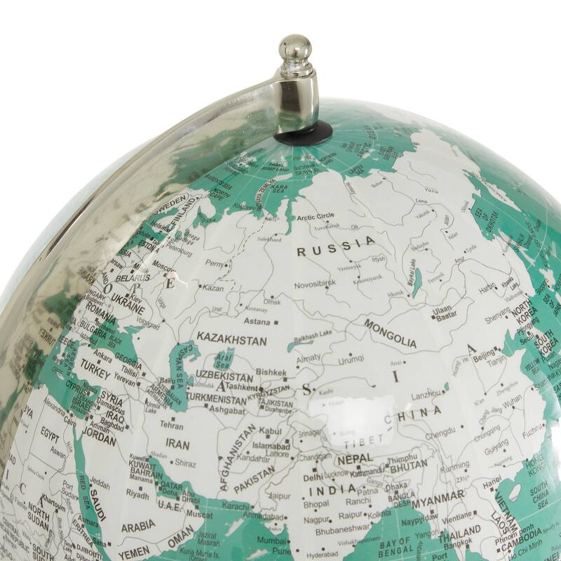 Teal Aluminum Metal Globe