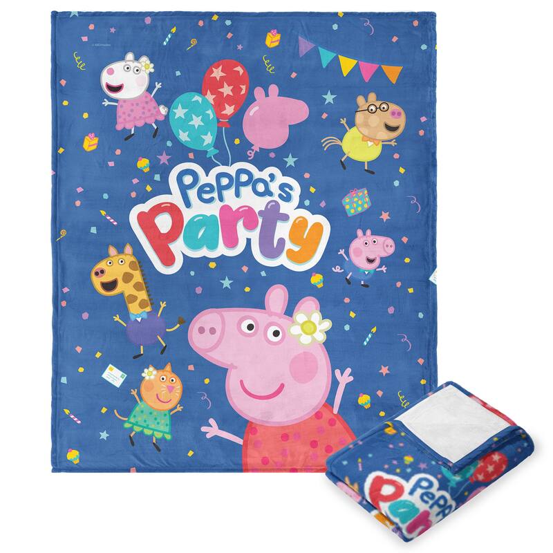Hasbro Peppa Pig Silk Touch Throw Blanket