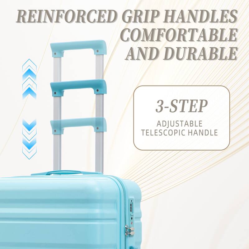 Fashion Luggage Lightweight Luggage, 3-Piece Set with Universal Wheels and Telescopic Handle, for Boarding and Travel