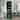 Palace Imports 100% Solid Wood Tall Clear Glass Bathroom Storage Cabinet, 16.5" W x 71.5" H
