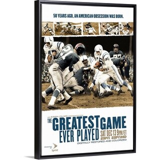 Shop The Greatest Game Ever Played Movie Poster Black Float