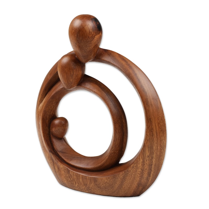 Novica Handmade Never-Ending Love Wood Sculpture
