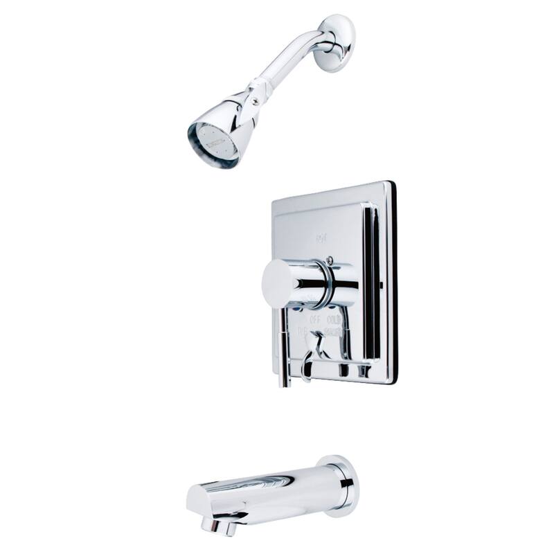 Kingston Brass Concord Single-Handle Tub and Shower Faucet - Polished Chrome