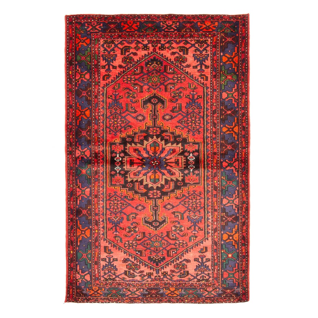 ECARPETGALLERY Hand-knotted Anadol Red Wool Rug - 4'11 x 7'7