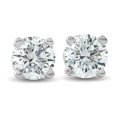 1/3 ctw White Gold Diamond Stud Earrings