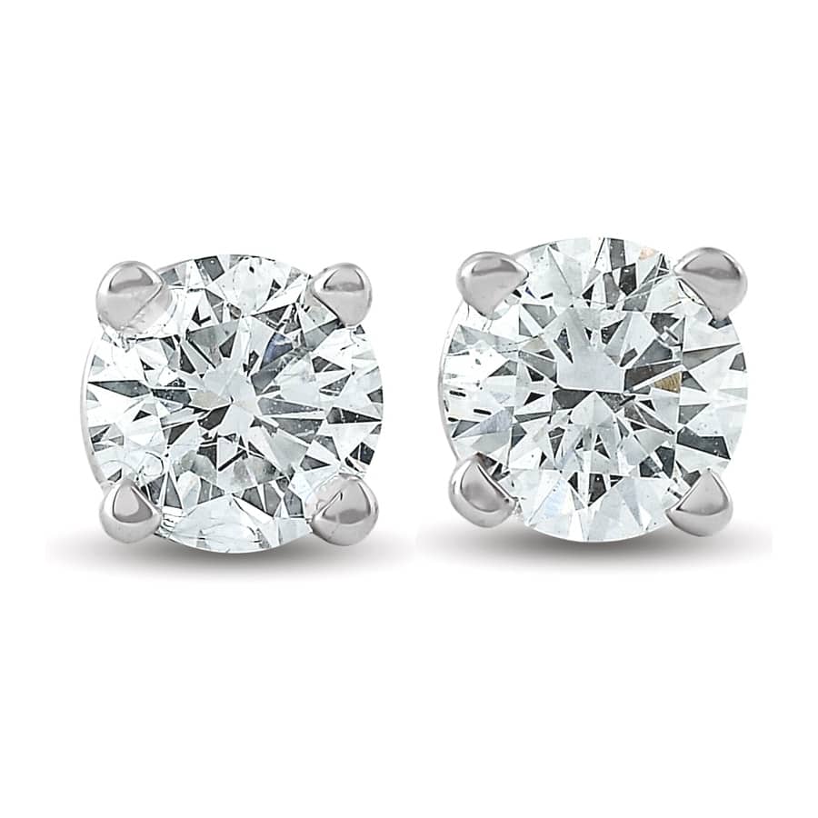 1/3 ctw White Gold Diamond Stud Earrings