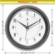 preview thumbnail 76 of 195, Infinity Instruments Round Retro Kitchen Wall Clock by Infinity Instruments