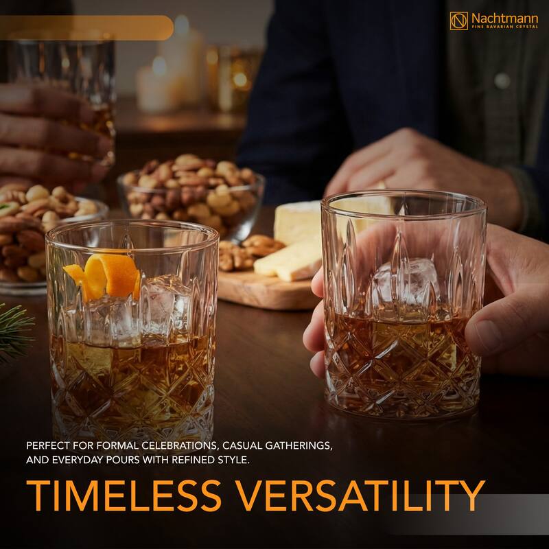 Nachtmann Set of 2 Noblesse Fine Glass Whiskey Tumblers