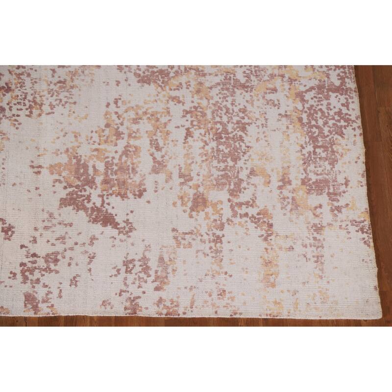 All-Over Abstract Rug Handmade Wool Carpet - 7'9"x 9'10"
