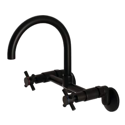 Kingston Brass Concord 1.8 GPM Wall Mounted Bridge Kitchen Faucet
