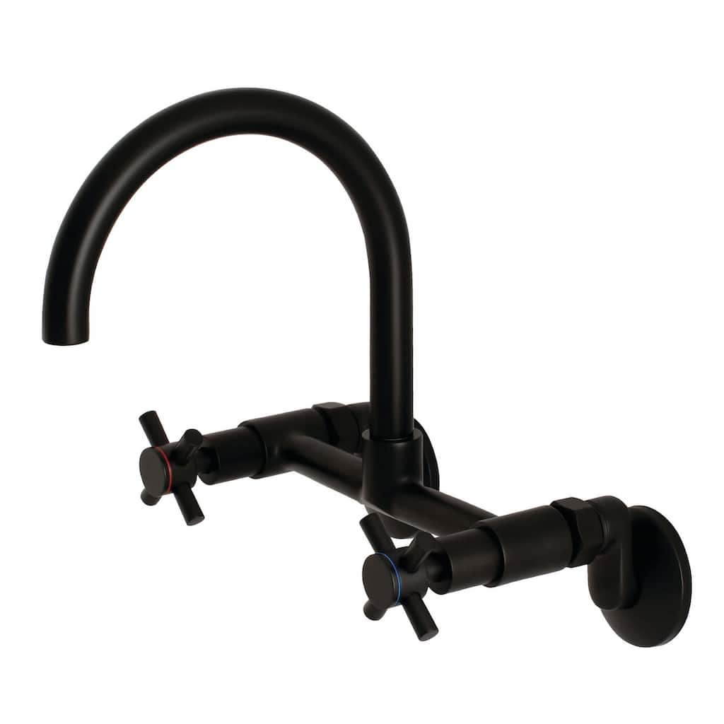 Kingston Brass Concord 1.8 GPM Wall Mounted Bridge Kitchen Faucet
