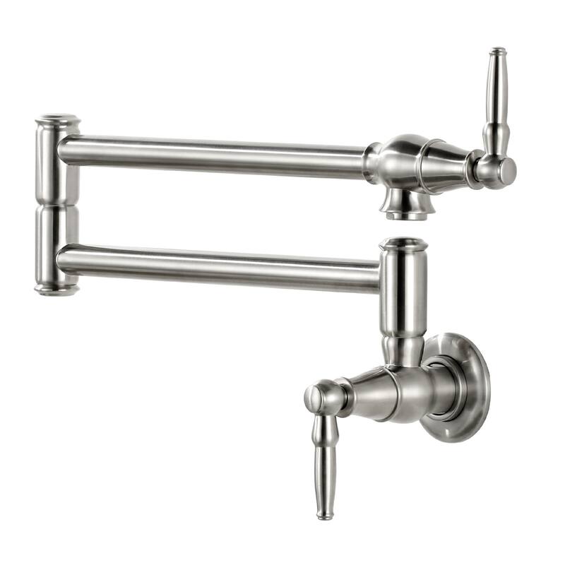 WOWOW Modern Retro Folding Filled Faucet - Brushed Nickel