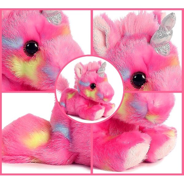 blueberry ripple unicorn bright fancies 7 stuffed animal by aurora plush 16701
