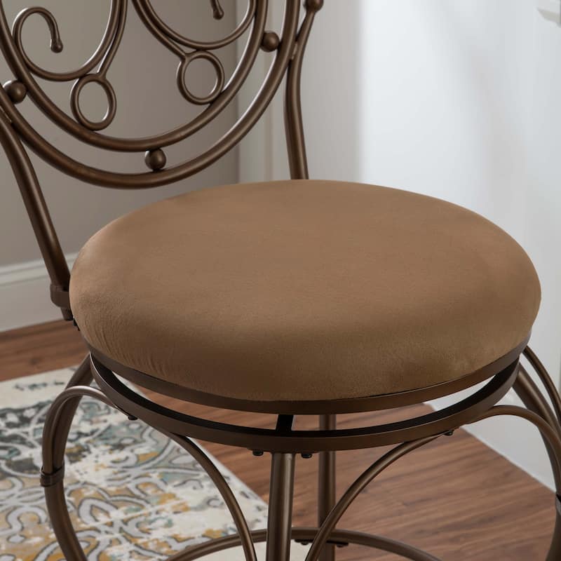 Monaco Big & Tall Scroll Circle Back Barstool