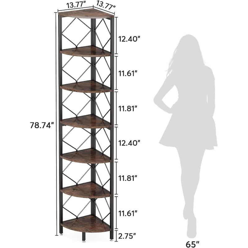 7-Tier Extra Tall Corner Shelf