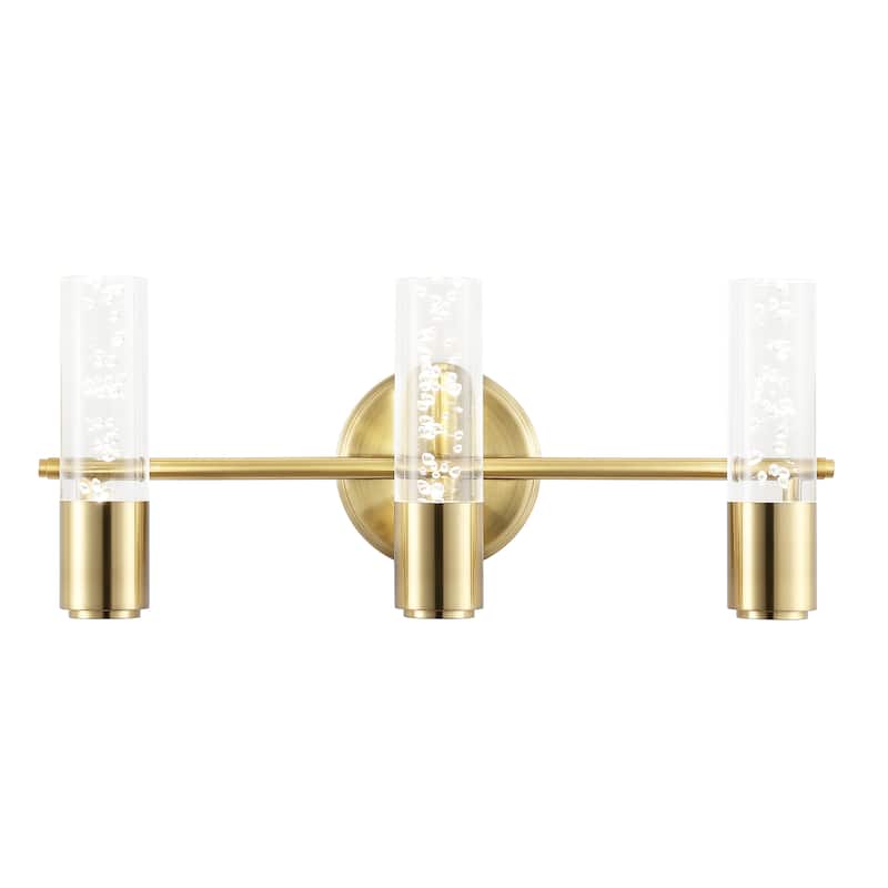 Alain Minimalist Modern Bubble Acrylic/Iron Integrated LED Vanity Light, by JONATHAN Y