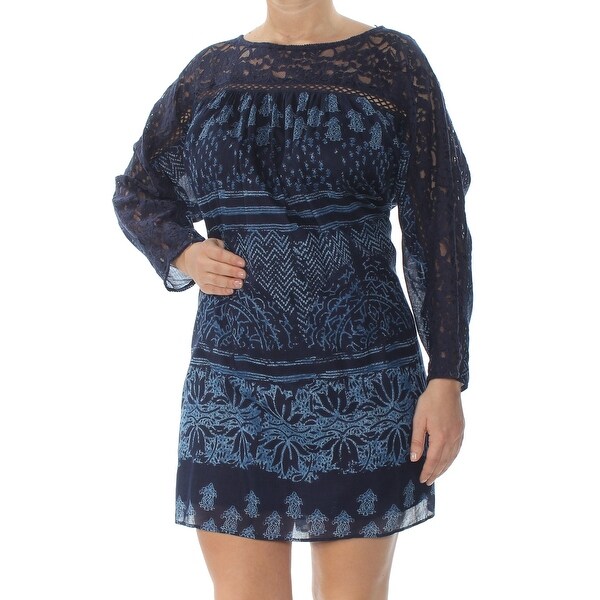 womens navy long sleeve dress