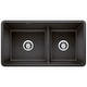 preview thumbnail 1 of 20, Blanco Precis 18-In X 33-In Granite Kitchen Sink - 33" x 18" x 9.25"